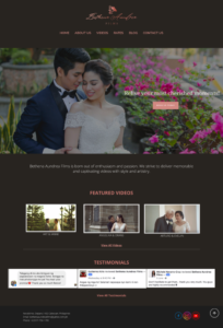 Bethena new homepage design