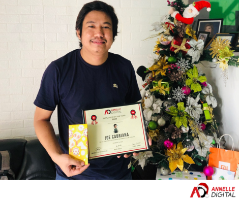 Joe Cabriana Annelle Digital 2020 Employee of the year 