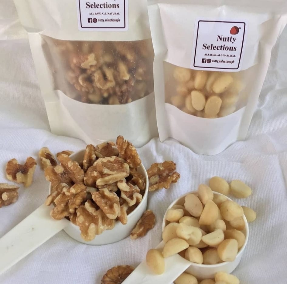 walnut and macadamia nuts